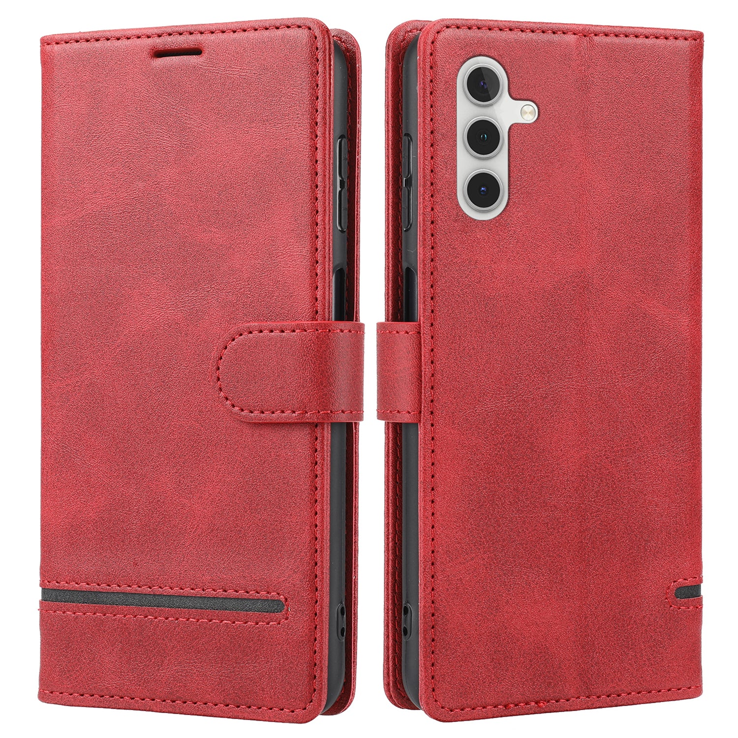 For Samsung Galaxy A24 4G Shockproof Phone Case Horizontal Line Leather Case Stand Wallet Cover For Samsung Galaxy A24 4G Shockproof Phone Case Horizontal Line Leather Case Stand Wallet Cover